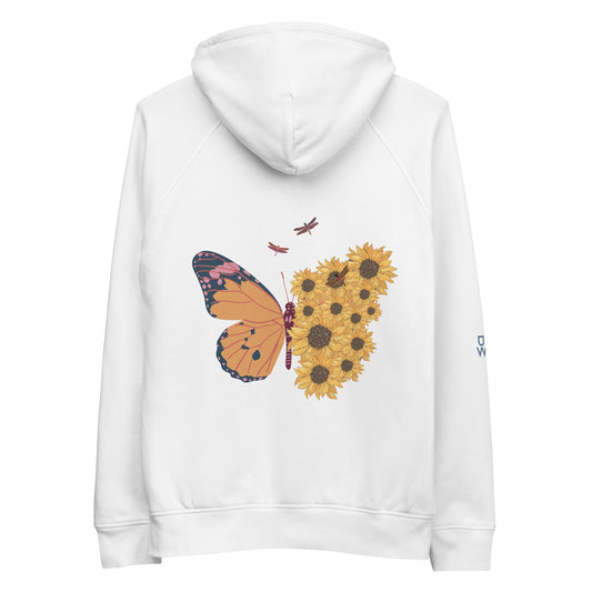 Sweatshirt com capuz algodão orgânico: Butterflower SE