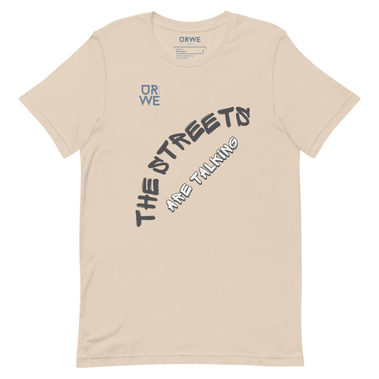 T-shirt manga curta: The streets are talking SE